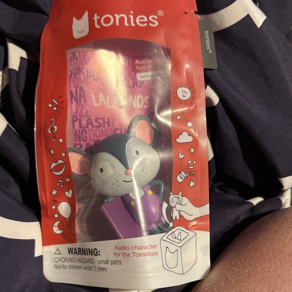 Tonies Mouse Audio Character for Toniebox - Red and Purple